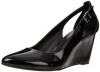 BCBGeneration Women's Blossoms Wedge Pump,Black,8 M US