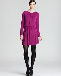Revisit an iconic style as delicate pleats infuse this DKNYC dress with classic femininity. Toughen the soft silhouette with black tights and sleek heels. Revisit an iconic style as delicate pleats infuse this DKNYC dress with classic femininity. Toughen the soft silhouette with black tights and sleek heels.