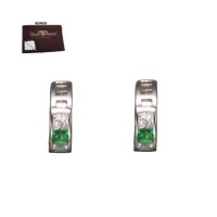 Arabella's 925 Sterling Silver Hughie Earrings Simulated Invisible Set Princess Cut Emerald & CZ Diamonds - Incl. ClassicDiamondHouse Free Gift Box & Cleaning Cloth Arabella's 925 Sterling Silver Hughie Earrings Simulated Invisible Set Princess Cut Emerald & CZ Diamonds - Incl. ClassicDiamondHouse Free Gift Box & Cleaning Cloth