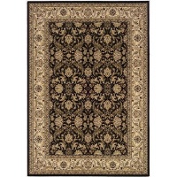 Couristan 6259/1000 HIMALAYA Isfahan 47-Inch by 63-Inch Polypropylene Area Rug, Ebony/Antique Creme Couristan 6259/1000 HIMALAYA Isfahan 47-Inch by 63-Inch Polypropylene Area Rug, Ebony/Antique Creme
