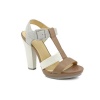 Calvin Klein Women's Bea Calf/Patent/Nubuck Sandal