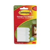 Command Small Picture Hanging Strips, White, 4-Strip Command Small Picture Hanging Strips, White, 4-Strip