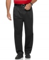 Maintain a crisp, clean look all day with this wrinkle resistant, double-pleated pant from Nautica.