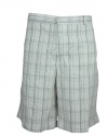 Alfani Mens White Print Flat Front Cotton Shorts