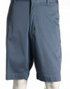 Alfani Red Men's Blue Flat Front Walking Shorts