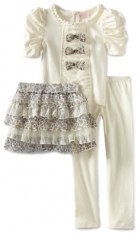 Nannette Baby-girls Infant 3 Piece Leopard Set, Beige, 24 Months Nannette Baby-girls Infant 3 Piece Leopard Set, Beige, 24 Months