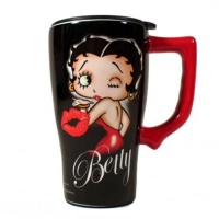 Betty Boop, What a Girl's Gotta Do Ceramic Travel Coffee Mug Betty Boop, What a Girl's Gotta Do Ceramic Travel Coffee Mug
