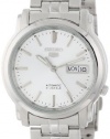Seiko Men's SNKK65 Seiko 5 Automatic Silver Dial Stainless-Steel Bracelet Watch