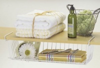 Better Houseware 18740 Undershelf Basket, White Better Houseware 18740 Undershelf Basket, White