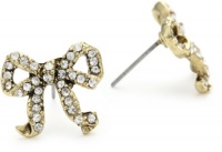 Betsey Johnson Crystal Bow Stud Earrings Betsey Johnson Crystal Bow Stud Earrings