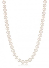 18k White Gold Akoya Cultured Pearl Necklace (7.5-8mm ), 18