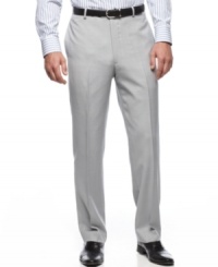 Update your dress collection with the modern cut of these slim-fit gray pants from Alfani RED. Update your dress collection with the modern cut of these slim-fit gray pants from Alfani RED.
