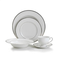 Mikasa Cameo Platinum 40-Piece Dinnerware Set, Service for 8, White Mikasa Cameo Platinum 40-Piece Dinnerware Set, Service for 8, White