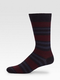 Featuring multiple stripes, virgin wool-blend socks for everyday style.Mid-calf height80% virgin wool/20% polyamideMachine washMade in Italy Featuring multiple stripes, virgin wool-blend socks for everyday style.Mid-calf height80% virgin wool/20% polyamideMachine washMade in Italy