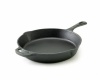 Emeril by All-Clad E9640764 Pre-Seasoned Cast-Iron 12-Inch Skillet Cookware, Black