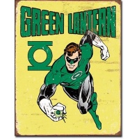 Green Lantern - Retro Metal Tin Sign 16h X 12.5w Green Lantern - Retro Metal Tin Sign 16h X 12.5w