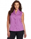 Jones New York Women's Plus-Size Sleeveless Easy Care Blouse