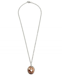 A lesson in versatility. Breil's unique combination of stainless steel and ion-plated rose gold makes this pendant the perfect choice for mixing and matching. Approximate length: 16-1/2 inches. Approximate drop: 1 inch. A lesson in versatility. Breil's unique combination of stainless steel and ion-plated rose gold makes this pendant the perfect choice for mixing and matching. Approximate length: 16-1/2 inches. Approximate drop: 1 inch.