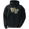 Nike Wake Forest Demon Deacons Black Classic Logo Pullover Hoody Sweatshirt