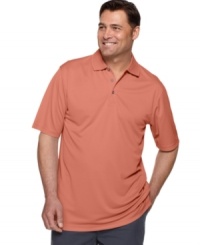 Step up your game with the performance styling of this big and tall polo shirt from Izod. Step up your game with the performance styling of this big and tall polo shirt from Izod.