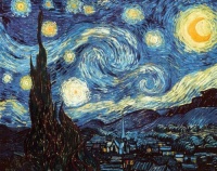Vincent Van Gogh (The Starry Night) Art Print Poster - 36x24 Vincent Van Gogh (The Starry Night) Art Print Poster - 36x24