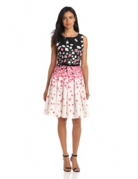 Jessica Howard Women's Belted Floral Dress