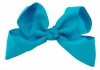 Solid Color Extra Large Grosgrain Ribbon Bow Sets of 2 Hair Bow Colors: Aqua Blue