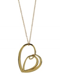 Show your heart's in the right place. T Tahari's pendant necklace, part of the Essentials Collection, is crafted from gold-tone mixed metal. Approximate length: 32 inches + 3-inch extender. Approximate drop: 3-1/4 inches. Show your heart's in the right place. T Tahari's pendant necklace, part of the Essentials Collection, is crafted from gold-tone mixed metal. Approximate length: 32 inches + 3-inch extender. Approximate drop: 3-1/4 inches.