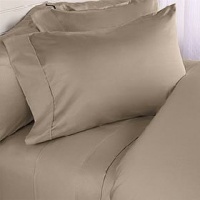 1200-Thread-Count Egyptian Cotton 1200TC Sheet Set, California King, Taupe Solid 1200 TC 1200-Thread-Count Egyptian Cotton 1200TC Sheet Set, California King, Taupe Solid 1200 TC