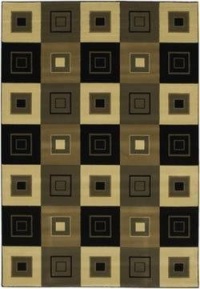 Couristan Everest Cubics New Khaki Area Rug 2'7x7'10 Couristan Everest Cubics New Khaki Area Rug 2'7x7'10