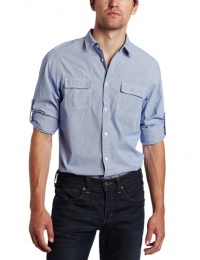 Ben Sherman Men's Handfeel Hairline Long Sleeve Stripe Woven Shirt Ben Sherman Men's Handfeel Hairline Long Sleeve Stripe Woven Shirt