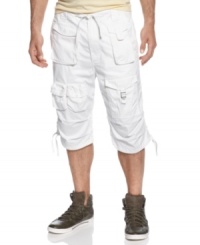 Go long. These cargo shorts from Sean John get a few extra inches for truly streetwise styling. Go long. These cargo shorts from Sean John get a few extra inches for truly streetwise styling.