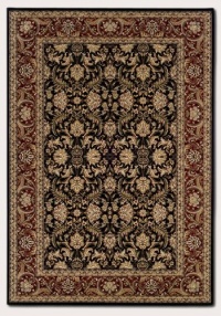 Couristan 6259/2000 Himalaya Isfahan/Ebony-Persian Red 5-Feet 3-Inch by 7-Feet 6-Inch Rug Couristan 6259/2000 Himalaya Isfahan/Ebony-Persian Red 5-Feet 3-Inch by 7-Feet 6-Inch Rug