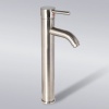 Decor Star BRG01-TB Euro Modern Contemporary Bathroom Lavatory Vanity Vessel Sink Faucet Tall Brushed Nickel