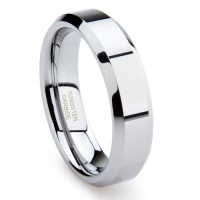 Tungsten Carbide Men's Wedding Band Ring Sz 13.5 Tungsten Carbide Men's Wedding Band Ring Sz 13.5