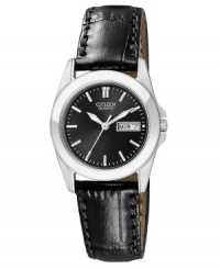 Add a refined element to your everyday look with this sumptuous watch by Citizen. Add a refined element to your everyday look with this sumptuous watch by Citizen.