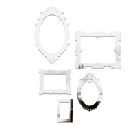 Umbra Frama Mirrored Wall Decor Appliques, Set of 5 Umbra Frama Mirrored Wall Decor Appliques, Set of 5