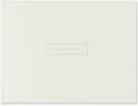 White Leather Guest Book