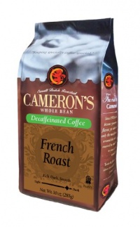 CAMERON'S Decaf Whole Bean Coffee, French Roast, 10-Ounce CAMERON'S Decaf Whole Bean Coffee, French Roast, 10-Ounce