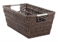 Whitmor 6500-2712 Small Rattique Shelf Tote, Java Whitmor 6500-2712 Small Rattique Shelf Tote, Java