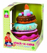 ALEX® Toys - Alex Jr. Stack A Cake -Baby Soft Toy 1927 ALEX® Toys - Alex Jr. Stack A Cake -Baby Soft Toy 1927
