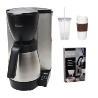 Capresso MT600 MT-600 PLUS 10-Cup Programmable Coffeemaker w/ Thermal Carafe Refurbished + Coffee Mug & Iced Beverage Cup + Coffee/ Espresso Descaler Capresso MT600 MT-600 PLUS 10-Cup Programmable Coffeemaker w/ Thermal Carafe Refurbished + Coffee Mug & Iced Beverage Cup + Coffee/ Espresso Descaler
