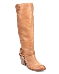 These Lucky Brand boots are a long, tall take on the Western trend, with all the right touches to create a commanding style. These Lucky Brand boots are a long, tall take on the Western trend, with all the right touches to create a commanding style.