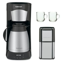 Cuisinart DTC975BKN 12 Cup Programable Thermal Coffeemaker Black + Grind Central Coffee Grinder Refurb + 2-Piece 10 oz. ARC Handy Glass Coffee Mug Cuisinart DTC975BKN 12 Cup Programable Thermal Coffeemaker Black + Grind Central Coffee Grinder Refurb + 2-Piece 10 oz. ARC Handy Glass Coffee Mug
