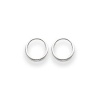 14k Gold White Gold Endless Hoop Earrings