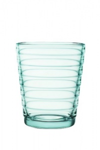 iittala Aino Aalto Set of Two Glass Tumblers, Water Green, 7-3/4-Ounce Capacity each