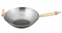 Helen Chen's Asian Kitchen 14-inch Carbon Steel Wok with Bamboo Handles Helen Chen's Asian Kitchen 14-inch Carbon Steel Wok with Bamboo Handles