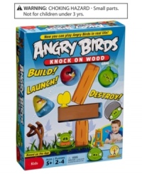 Bring the wildly popular Angry Birds phone game to your home with this fantastically fun board game set. Bring the wildly popular Angry Birds phone game to your home with this fantastically fun board game set.