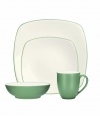 Noritake 4-Piece Colorwave Square Place Setting, Green