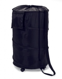Honey-Can-Do HMP-01454 Deluxe Nylon Pop Up Clothing Hamper on Wheels Black 27 inches x 19 inches Honey-Can-Do HMP-01454 Deluxe Nylon Pop Up Clothing Hamper on Wheels Black 27 inches x 19 inches